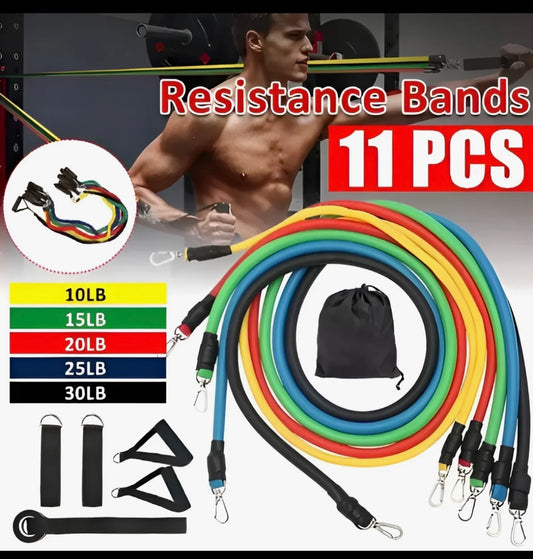 POWER RESISTANCE BAND SET 11 IN 1 JT-003